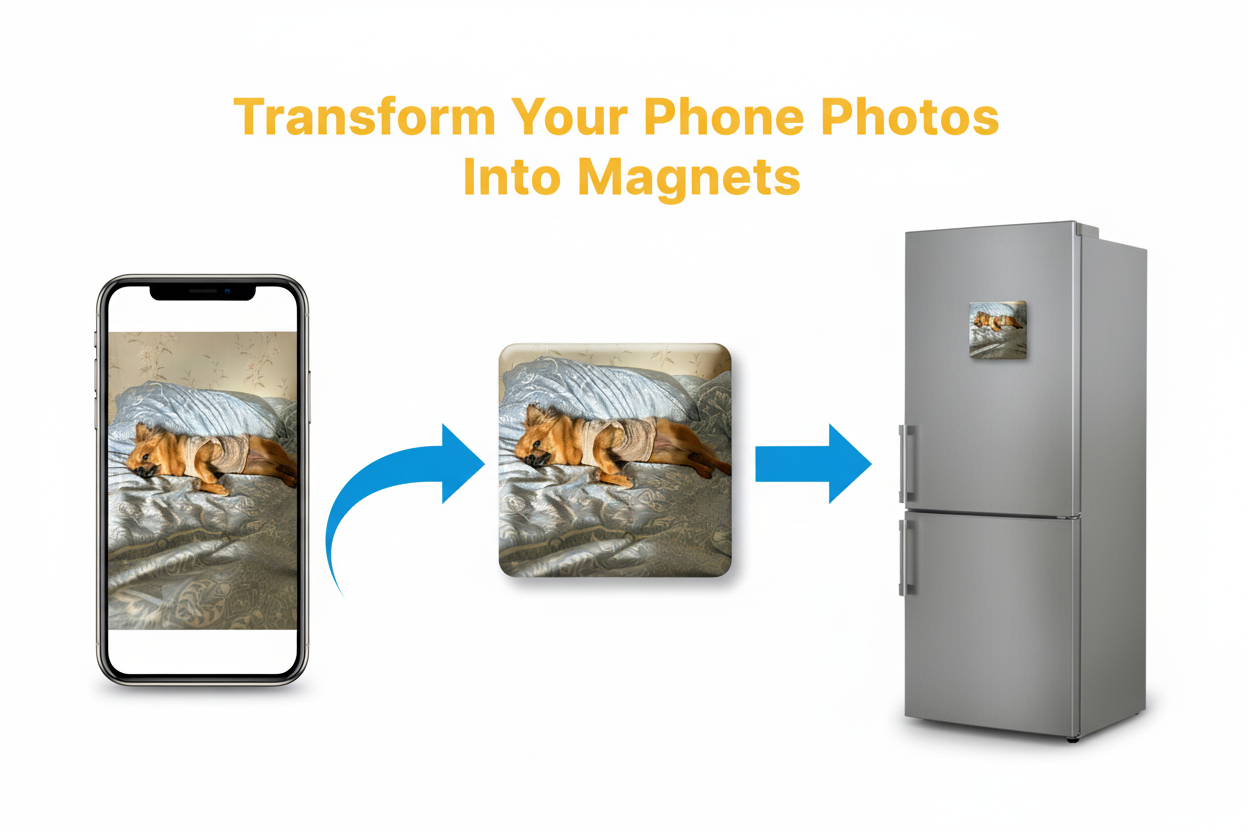 Custom photo magnet handcrafted in Dunedin, New Zealand – FridgeIT Moments