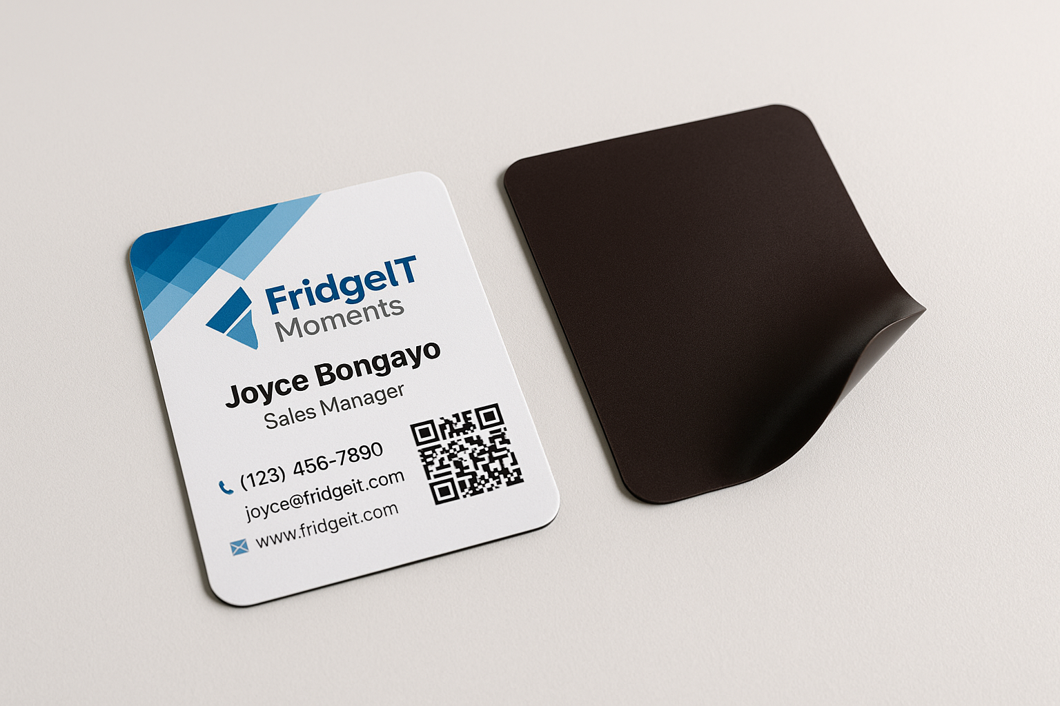 70x90mm Business Card Fridge Magnet Sample
