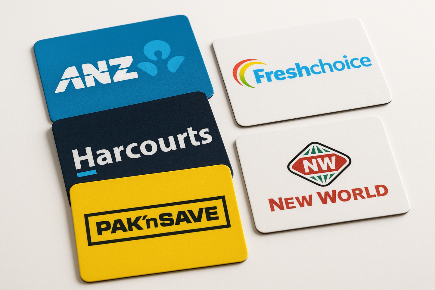 70x90mm Flexible Magnetic Sheet Business Logos