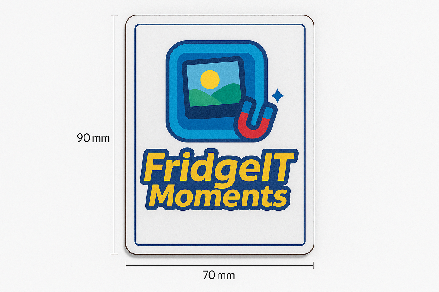 Bulk Custom Photo/ Logo Fridge Magnets - Flexible Magnetic Sheets