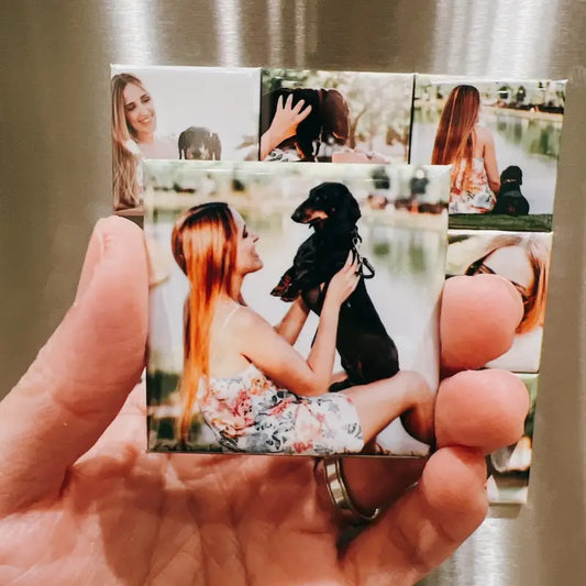 Customizable Photo Magnets - Metal/Acrylic Material - (50mm x 50mm)