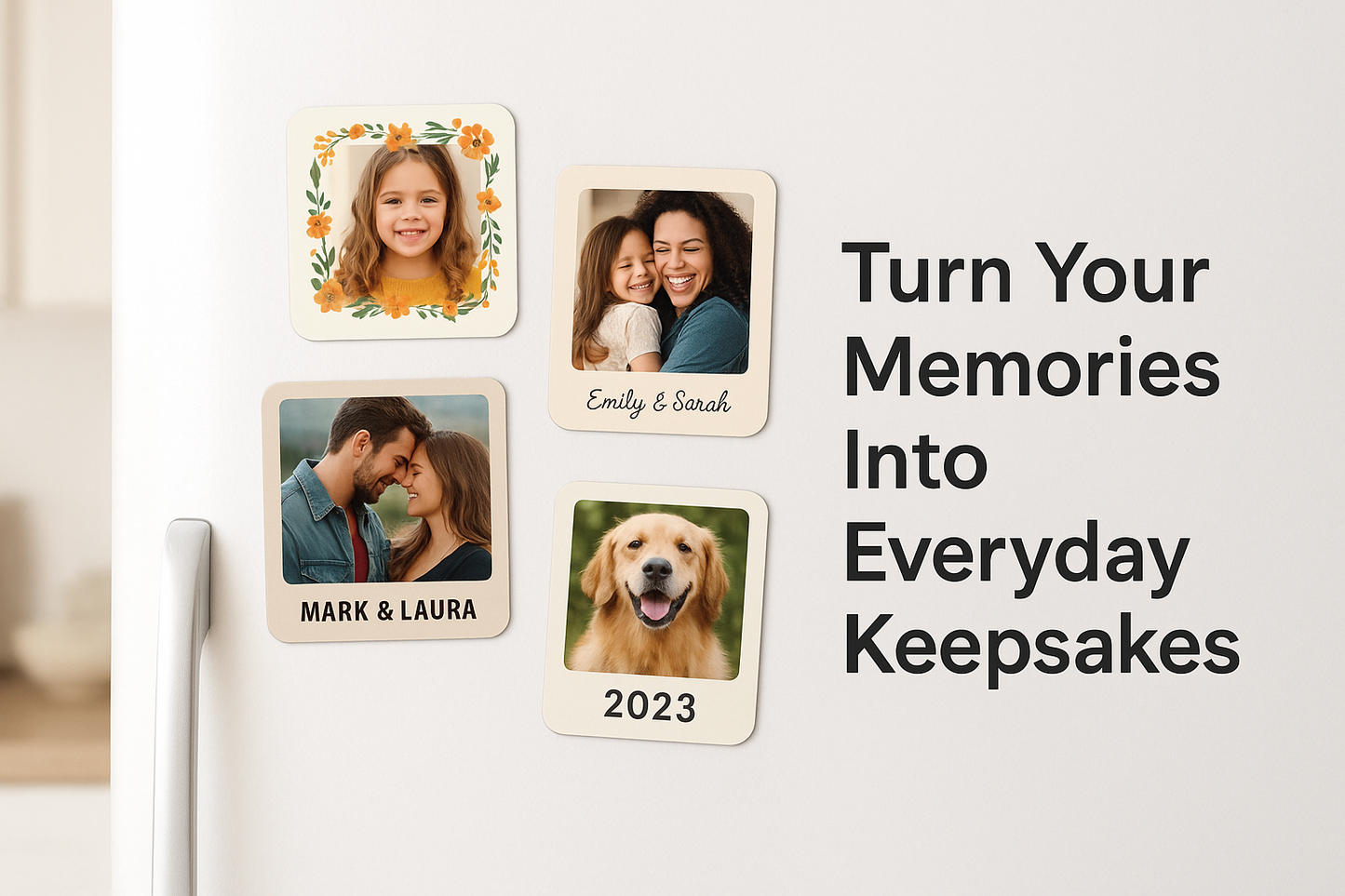 Customizable Photo Fridge Magnet – Flexible Magnetic Material (70mm × 90mm)