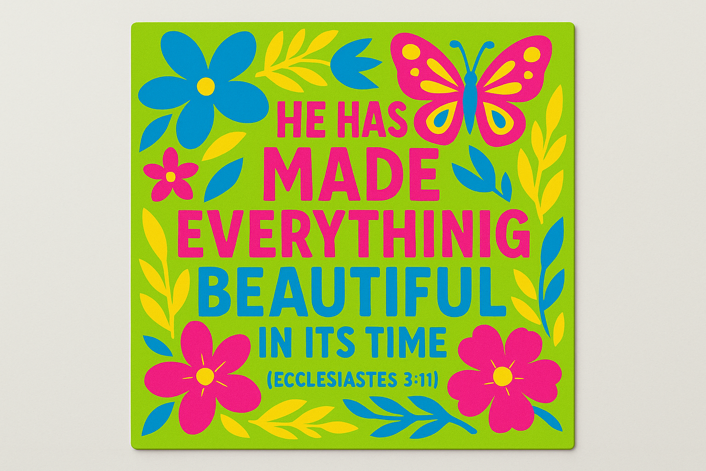 Bible verse inspirational fridge photo magnet handcrafted in Dunedin, New Zealand – FridgeIT Moments