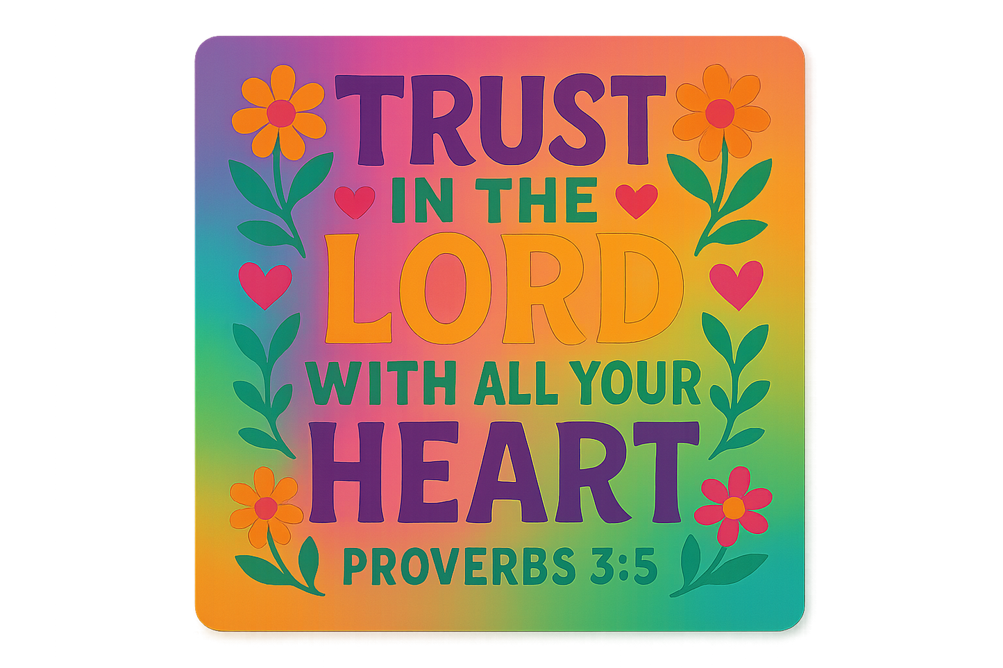 Bible verse inspirational fridge photo magnet handcrafted in Dunedin, New Zealand – FridgeIT Moments