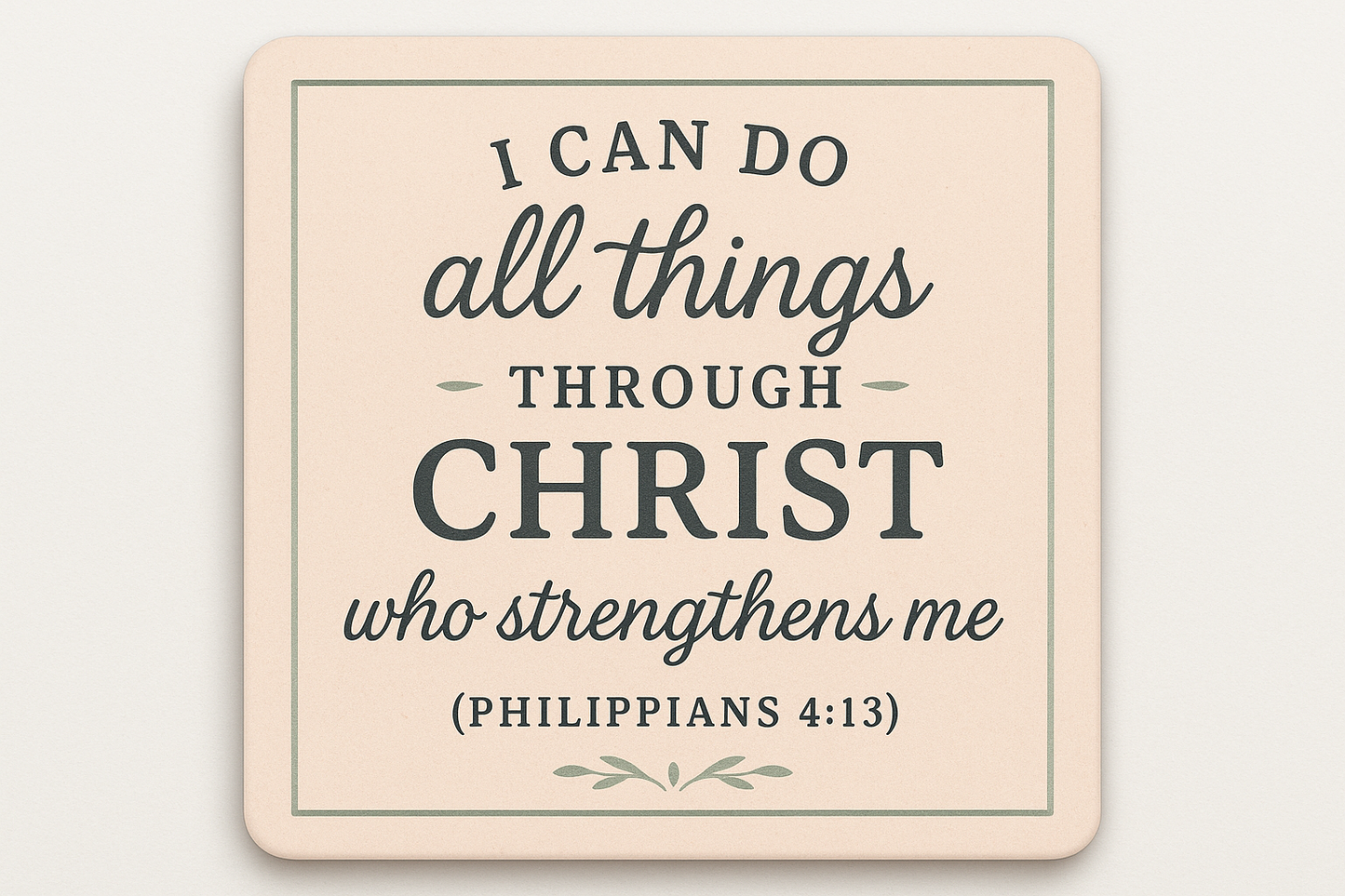 Bible verse inspirational fridge photo magnet handcrafted in Dunedin, New Zealand – FridgeIT Moments