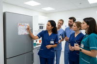healthcare shift roster fridge magnet , magnetic planner, magnetic roster sheet, handcrafted in Dunedin, New Zealand – FridgeIT Moments