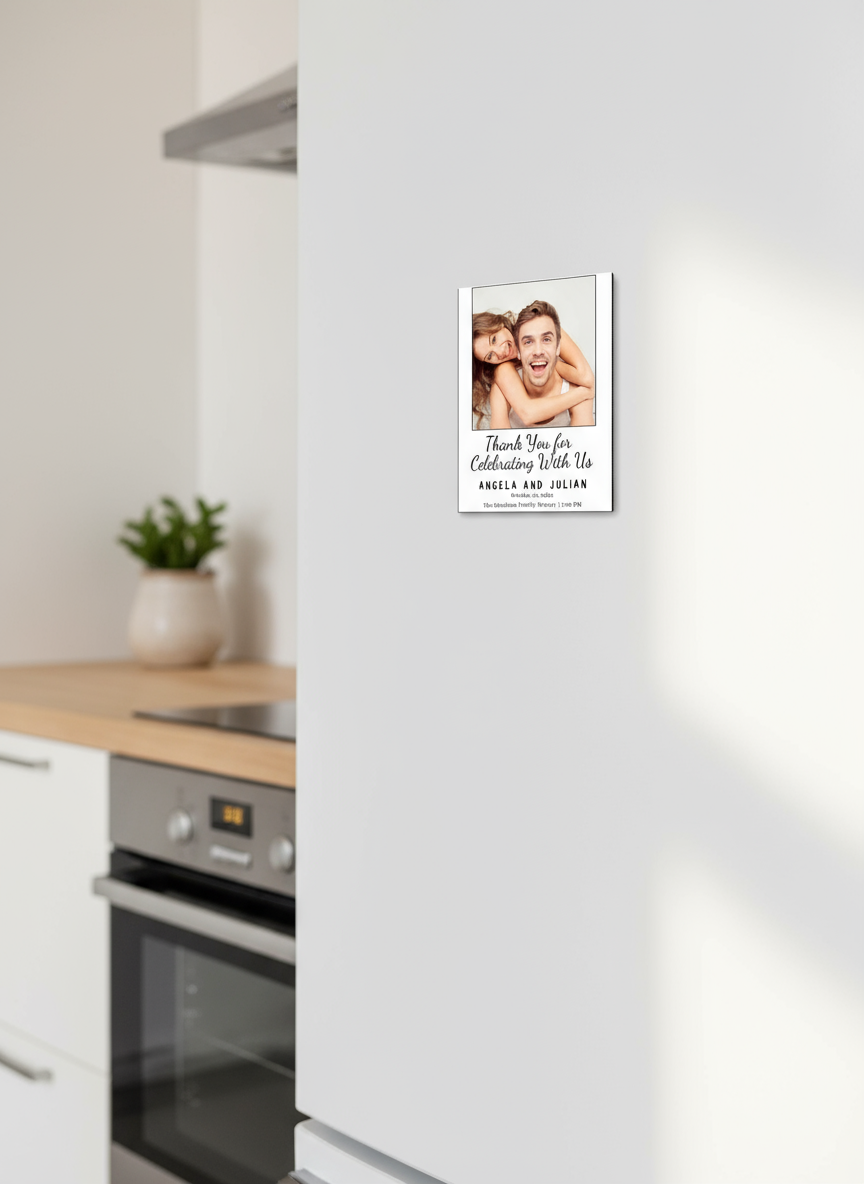 Event giveaway custom photo magnet handcrafted in Dunedin, New Zealand – FridgeIT Moments, Party Favours