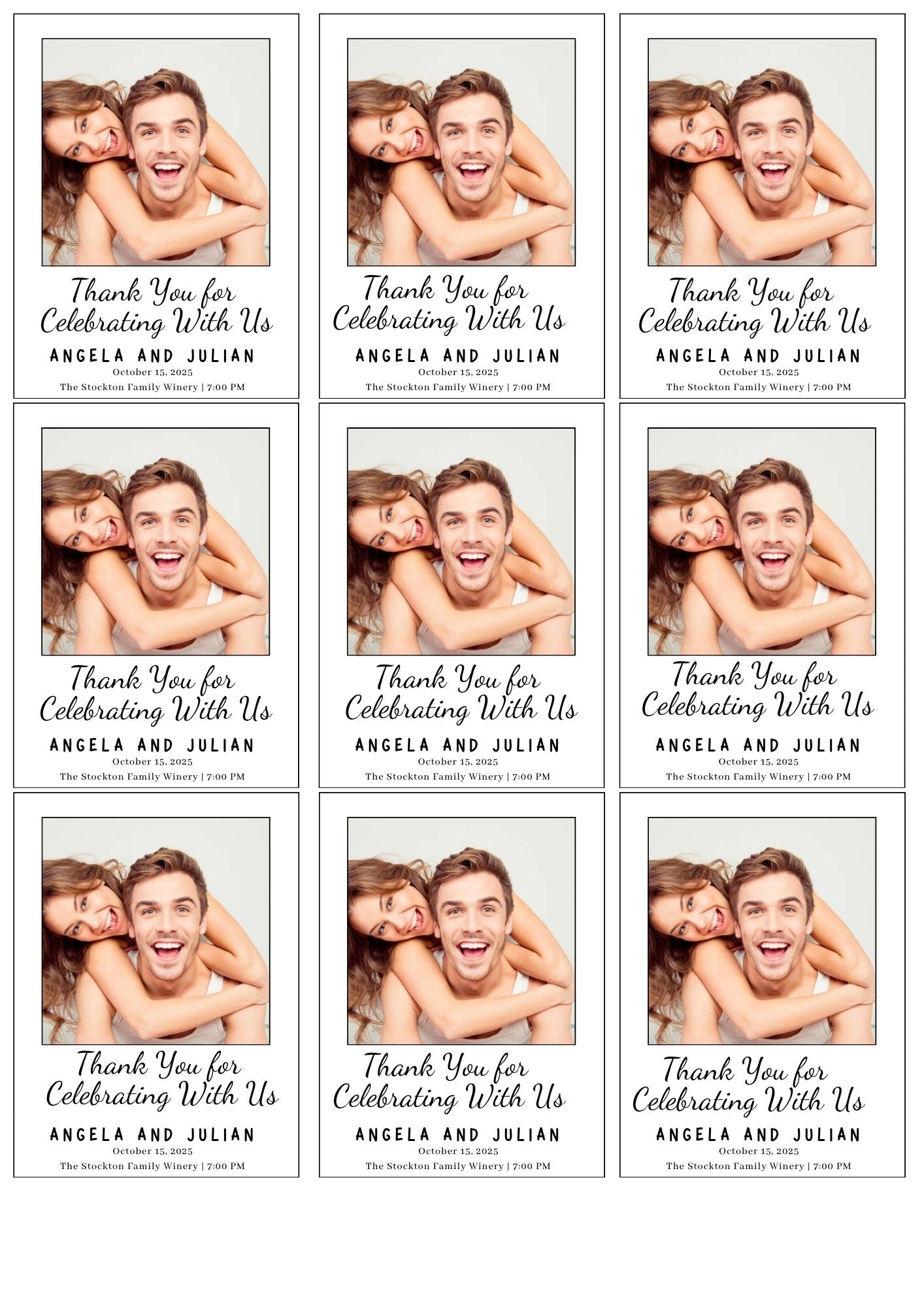 Event giveaway custom photo magnet handcrafted in Dunedin, New Zealand – FridgeIT Moments, Party Favours