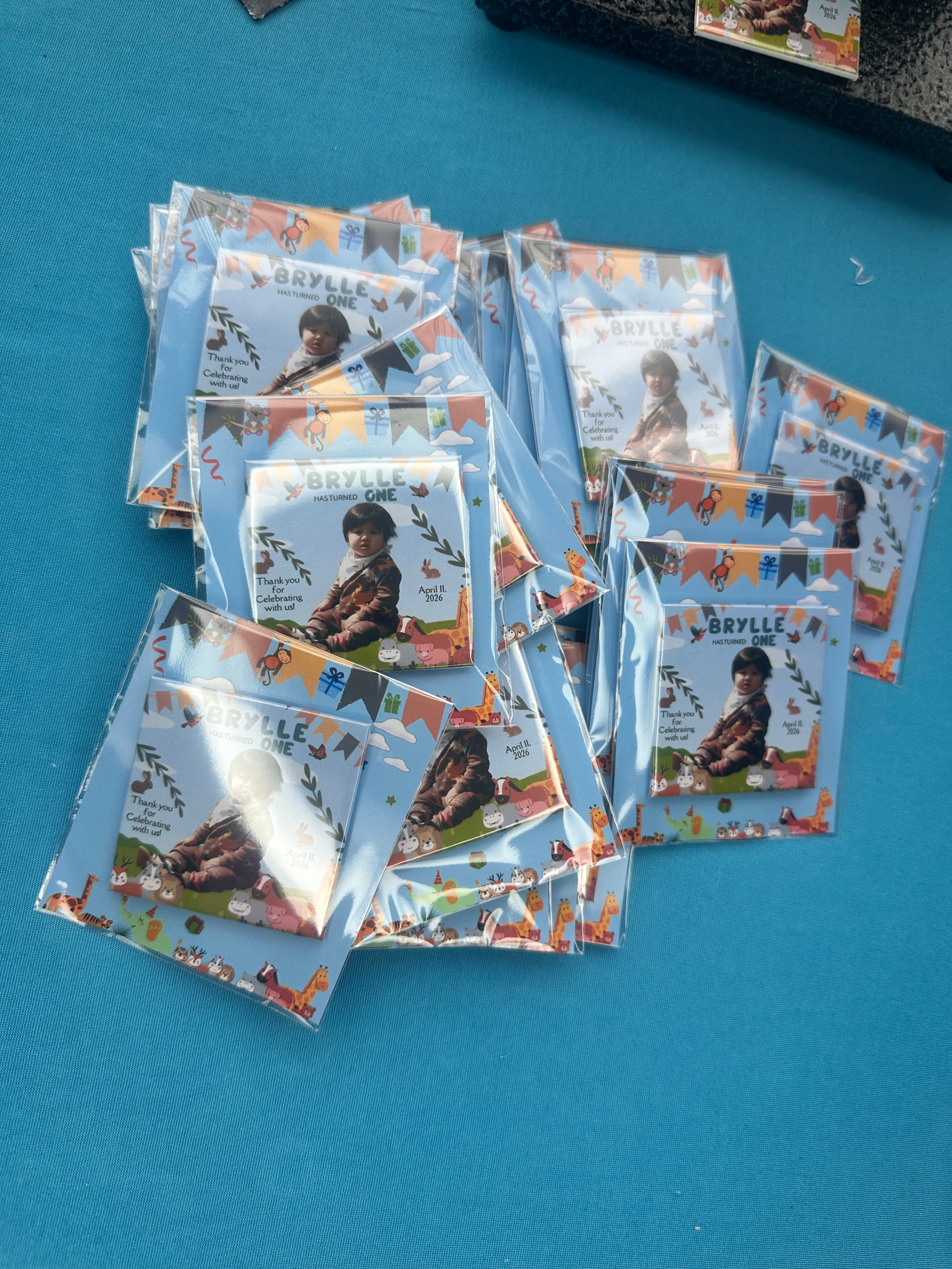 custom birthday event giveaway custom photo magnet handcrafted in Dunedin, New Zealand – FridgeIT Moments, party favors