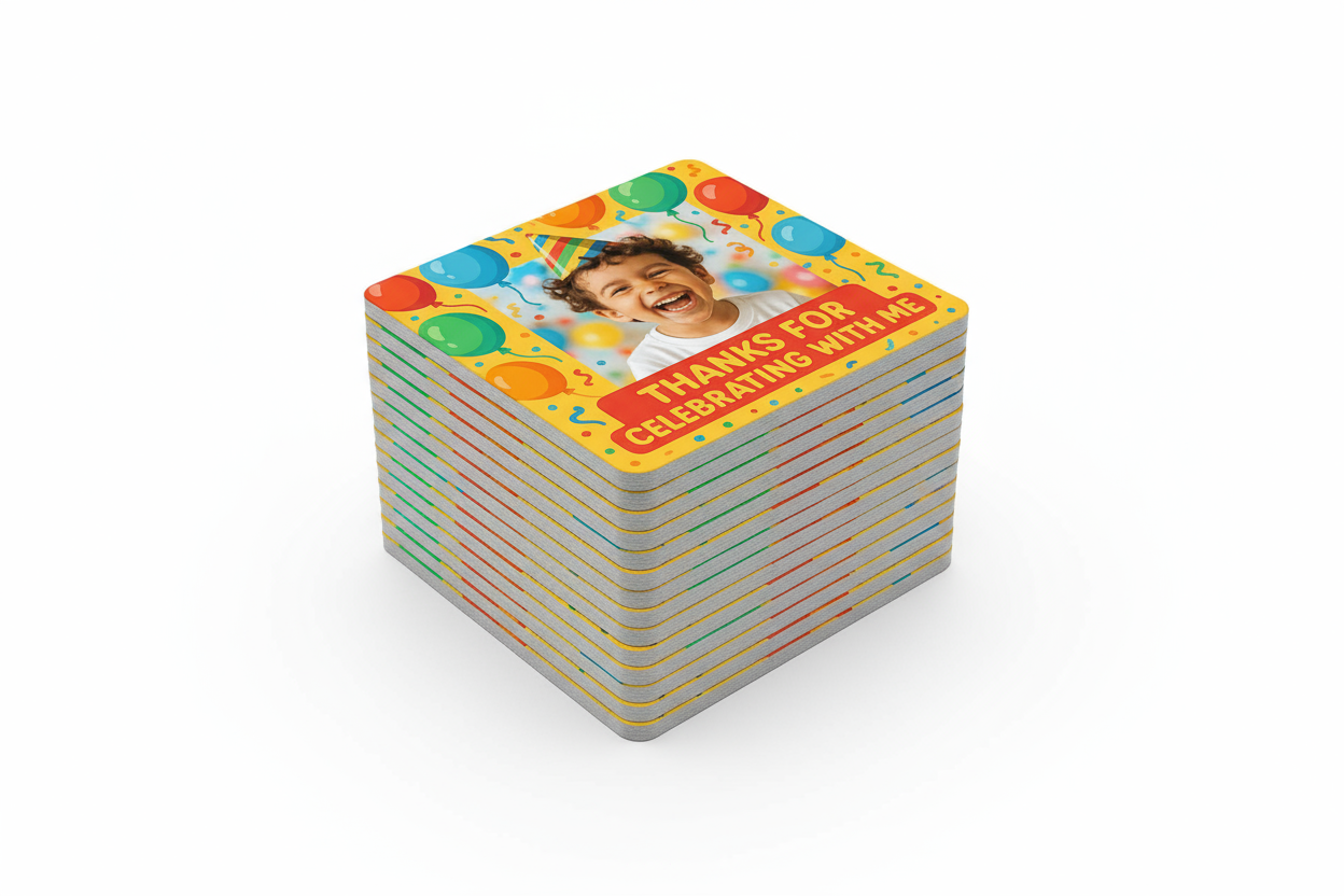 custom birthday event giveaway custom photo magnet handcrafted in Dunedin, New Zealand – FridgeIT Moments, party favors