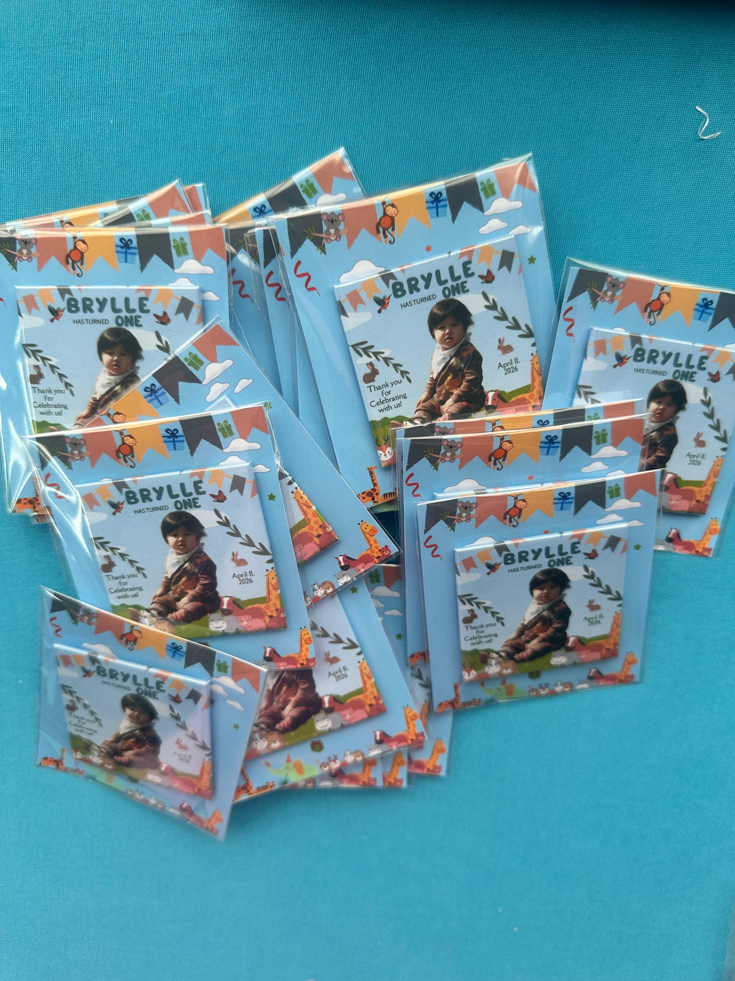 custom birthday event giveaway custom photo magnet handcrafted in Dunedin, New Zealand – FridgeIT Moments, party favors