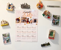 Personalized Custom photo magnetic calendar 2026 handcrafted in Dunedin, New Zealand – FridgeIT Moments
