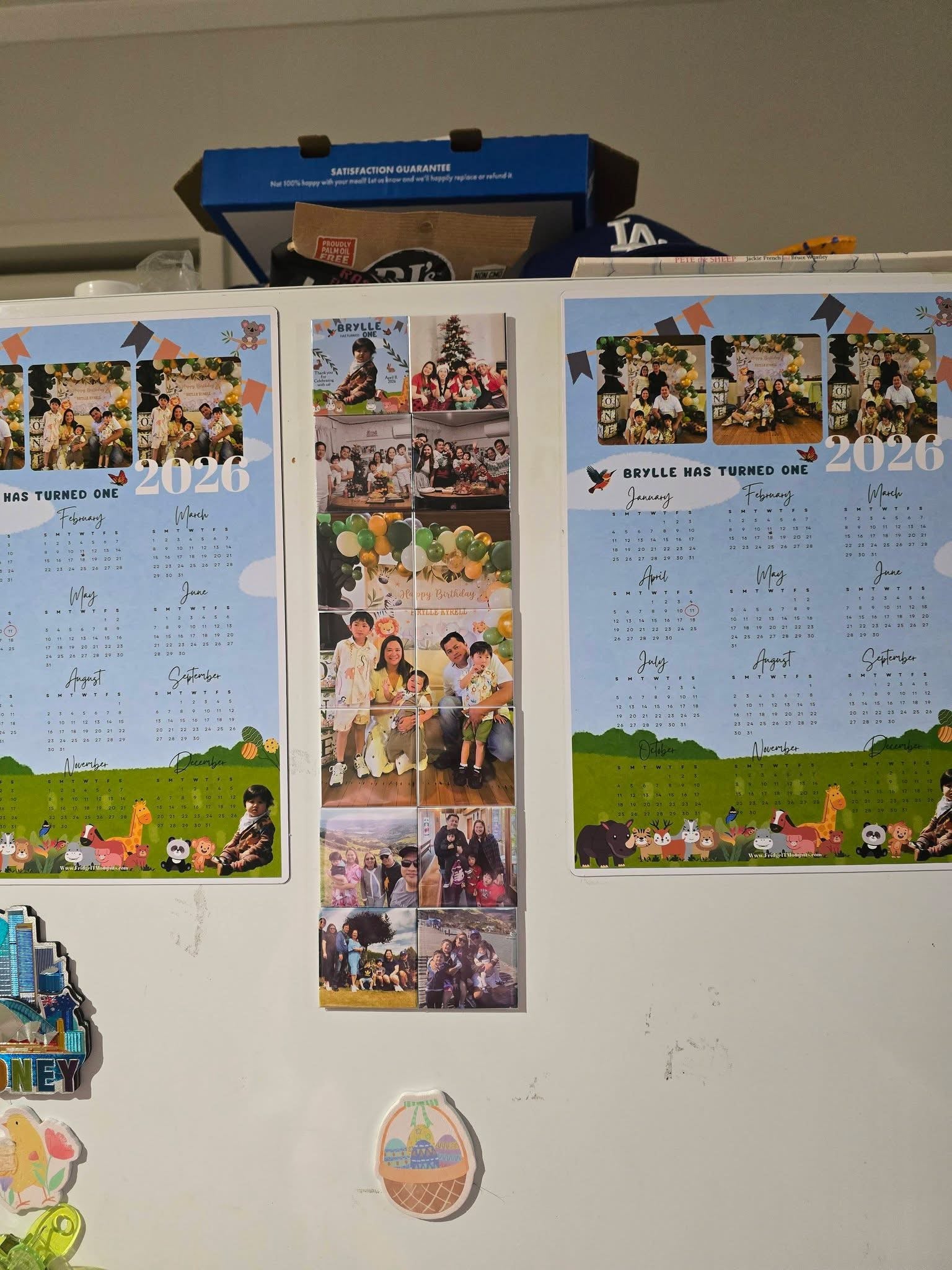 Personalized Custom photo magnetic calendar 2026 handcrafted in Dunedin, New Zealand – FridgeIT Moments