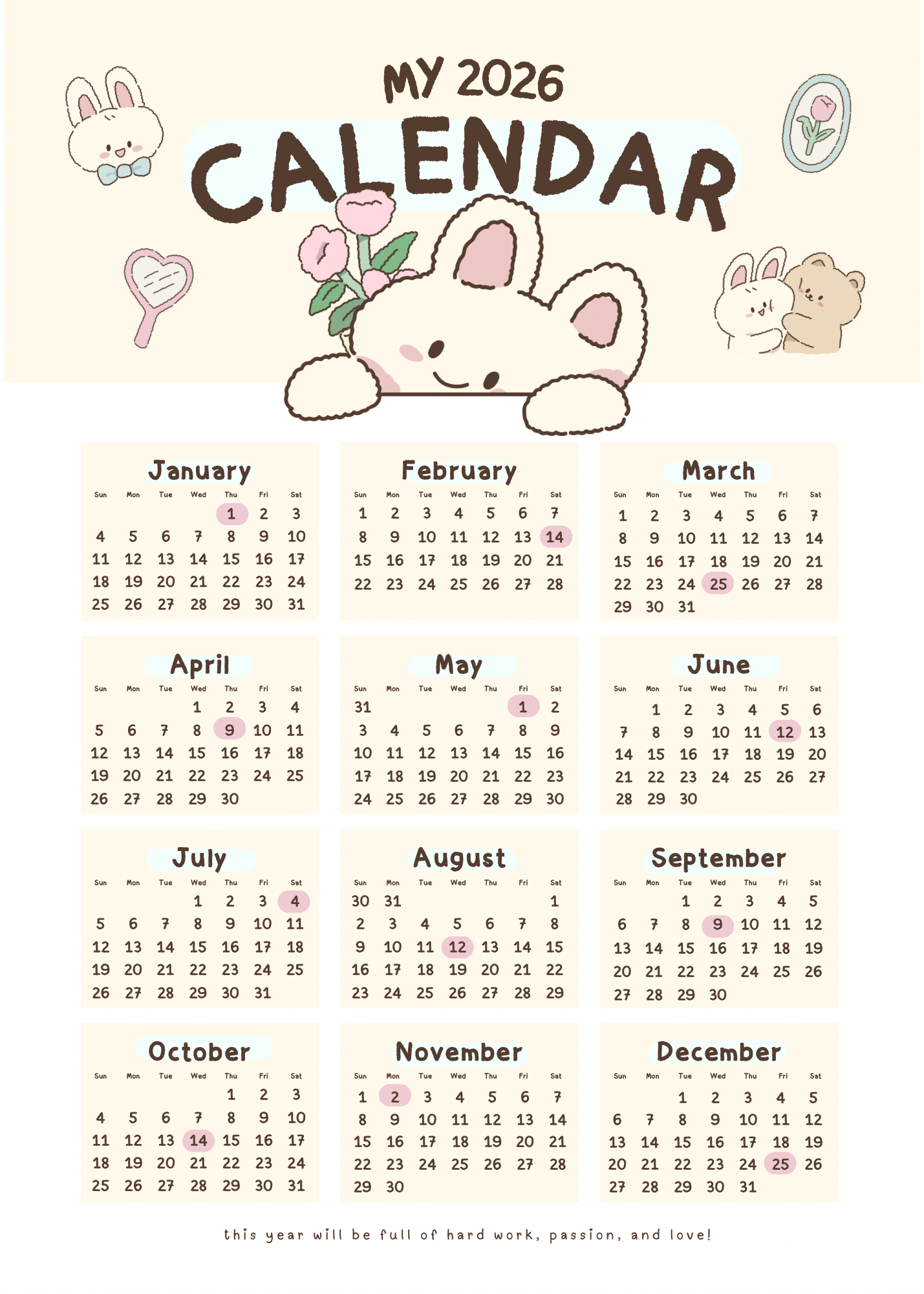 A5 magnetic write and wipe monthly planner handcrafted in Dunedin, New Zealand – FridgeIT Moments