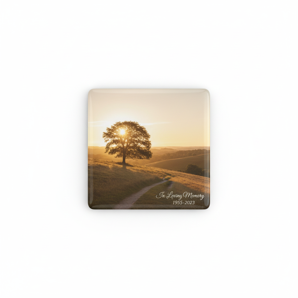 Custom memorial giveaway custom photo magnet  fridge magnet handcrafted in Dunedin NZ remembrance gift FridgeIT Moments