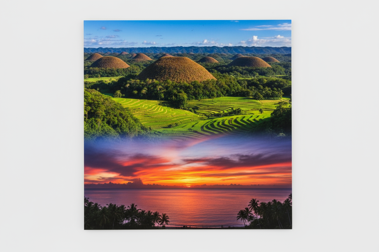 Philippines inspired custom photo magnet handcrafted in Dunedin, New Zealand – FridgeIT Moments