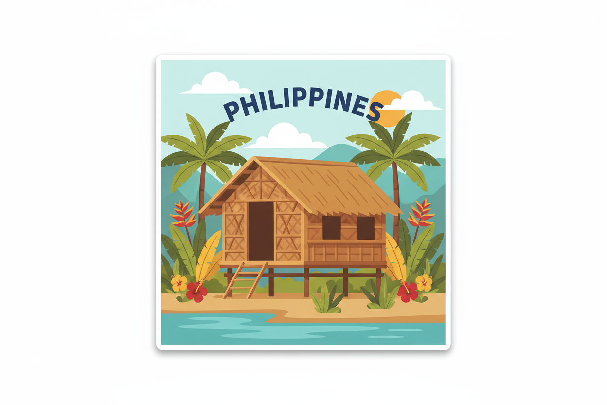 Philippines inspired custom photo magnet handcrafted in Dunedin, New Zealand – FridgeIT Moments