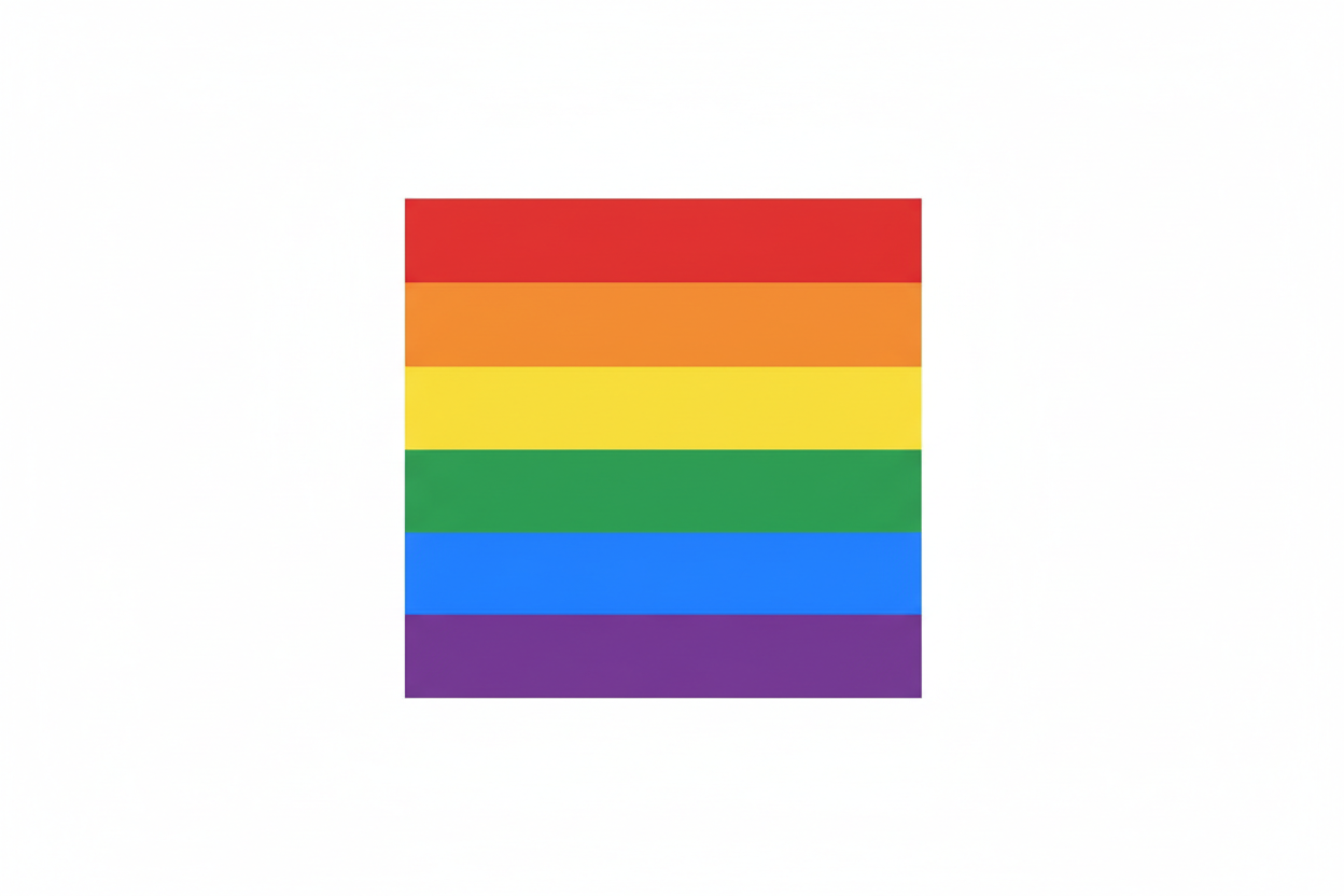 LGBTQ+ pride rainbow fridge photo magnet handcrafted in Dunedin, New Zealand – FridgeIT Moments 