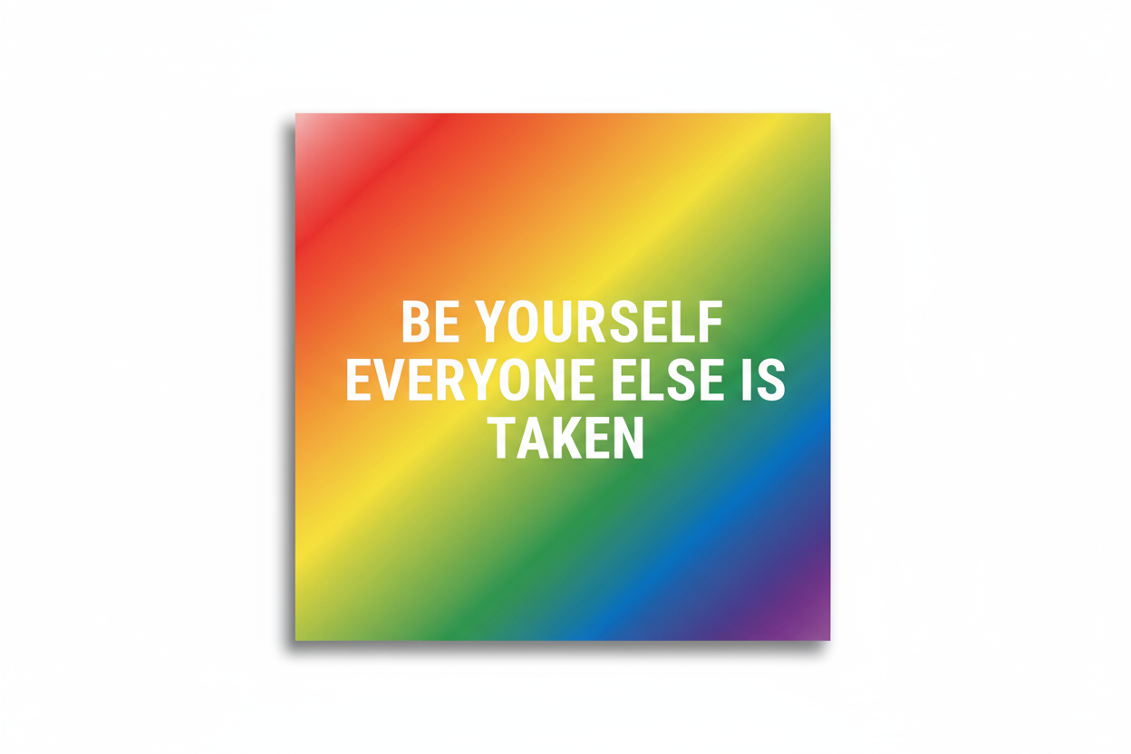 LGBTQ+ pride rainbow fridge photo magnet handcrafted in Dunedin, New Zealand – FridgeIT Moments gift ideas