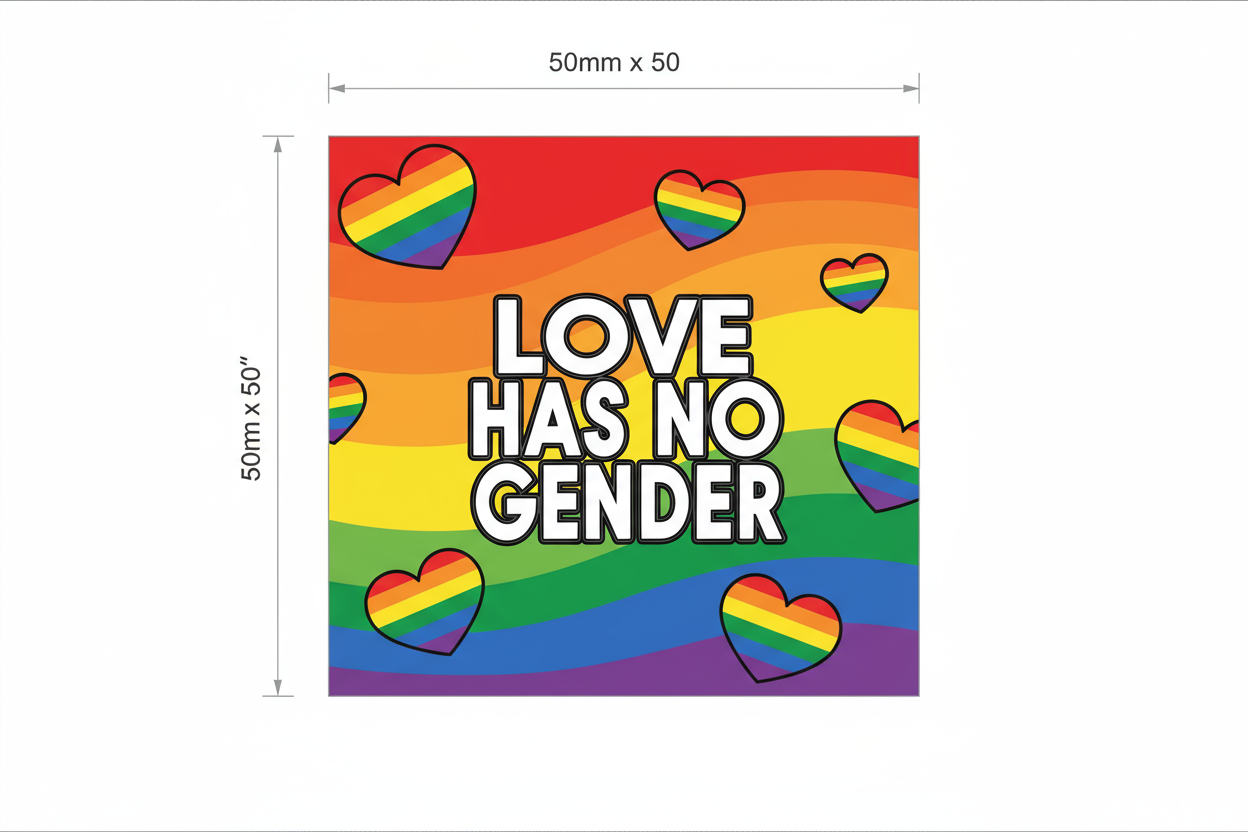LGBTQ+ pride rainbow fridge photo magnet handcrafted in Dunedin, New Zealand – FridgeIT Moments gift ideas
