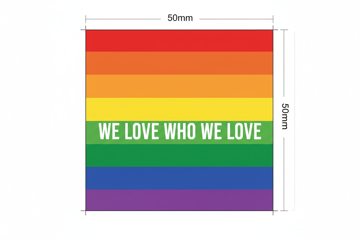 LGBTQ+ pride rainbow fridge photo magnet handcrafted in Dunedin, New Zealand – FridgeIT Moments 