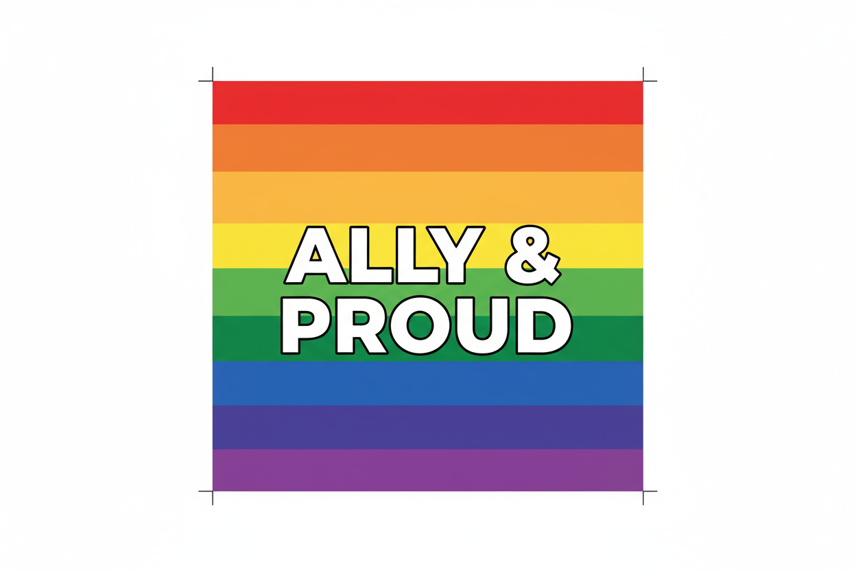 LGBTQ+ pride rainbow fridge photo magnet handcrafted in Dunedin, New Zealand – FridgeIT Moments gift ideas