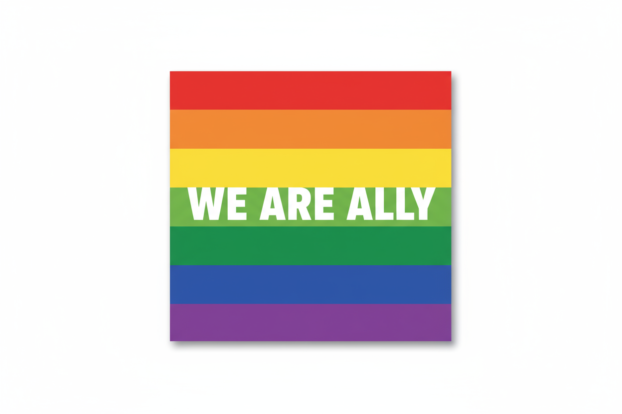 LGBTQ+ pride rainbow fridge photo magnet handcrafted in Dunedin, New Zealand – FridgeIT Moments gift ideas