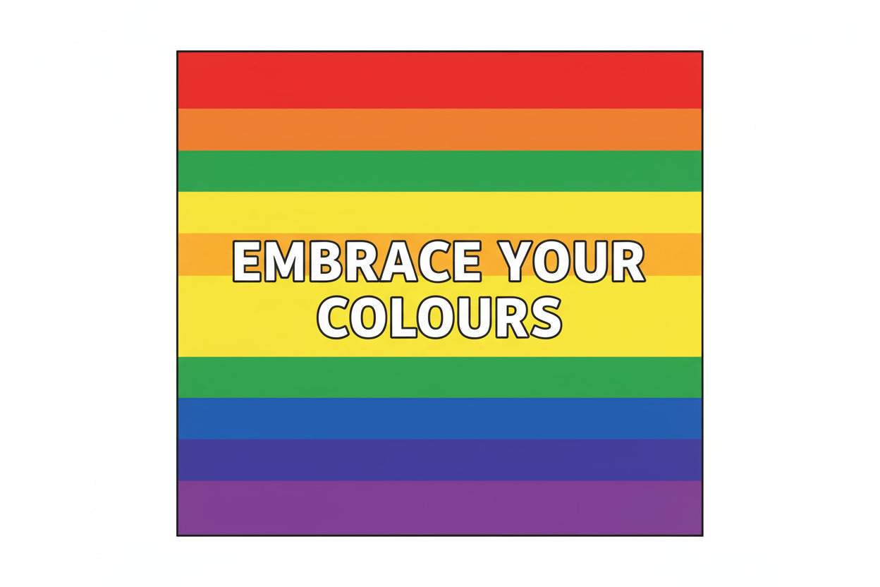 LGBTQ+ pride rainbow fridge photo magnet handcrafted in Dunedin, New Zealand – FridgeIT Moments gift ideas