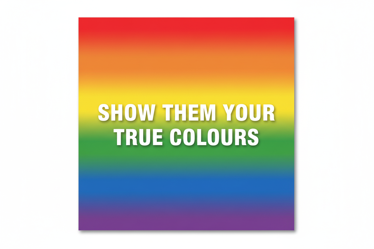 LGBTQ+ pride rainbow fridge photo magnet handcrafted in Dunedin, New Zealand – FridgeIT Moments gift ideas