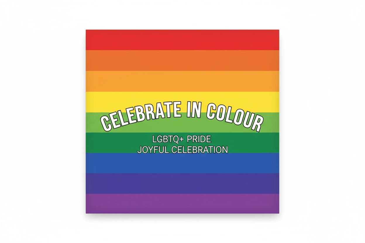 LGBTQ+ pride rainbow fridge photo magnet handcrafted in Dunedin, New Zealand – FridgeIT Moments gift ideas