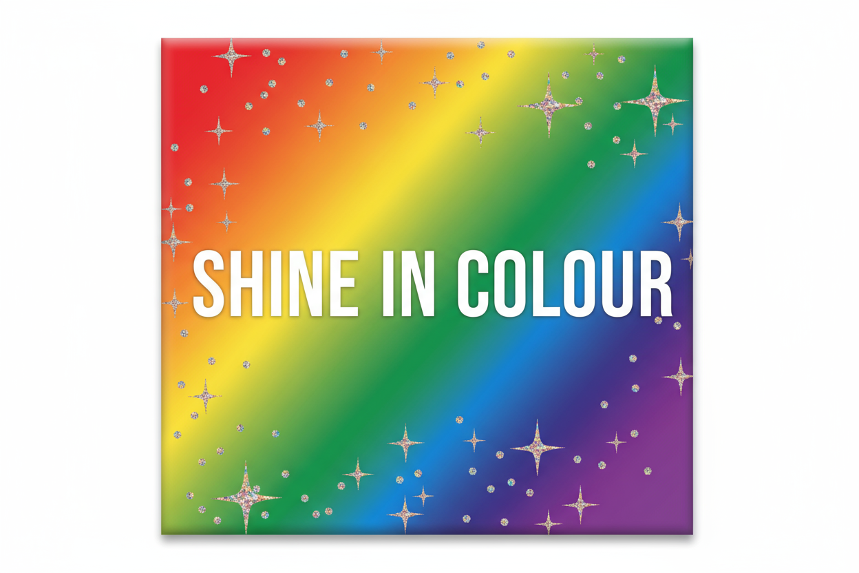 LGBTQ+ pride rainbow fridge photo magnet handcrafted in Dunedin, New Zealand – FridgeIT Moments gift ideas
