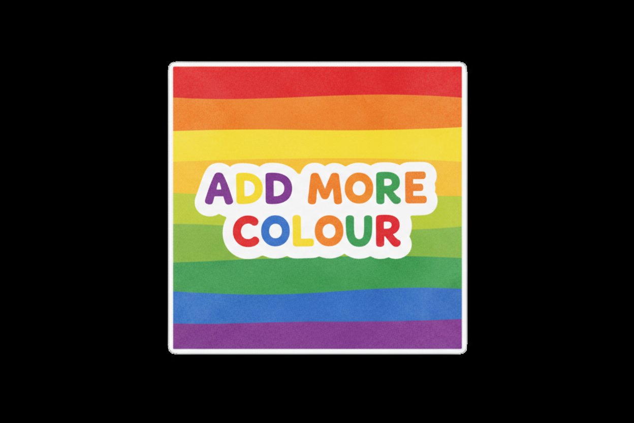 LGBTQ+ pride rainbow fridge photo magnet handcrafted in Dunedin, New Zealand – FridgeIT Moments gift ideas