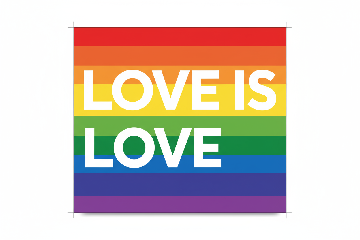 LGBTQ+ pride rainbow fridge photo magnet handcrafted in Dunedin, New Zealand – FridgeIT Moments 