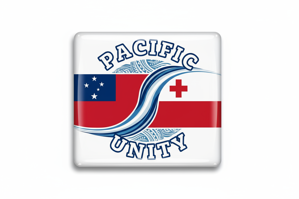 Samoan and Tongan inspired custom photo magnet handcrafted in Dunedin, New Zealand – FridgeIT Moments