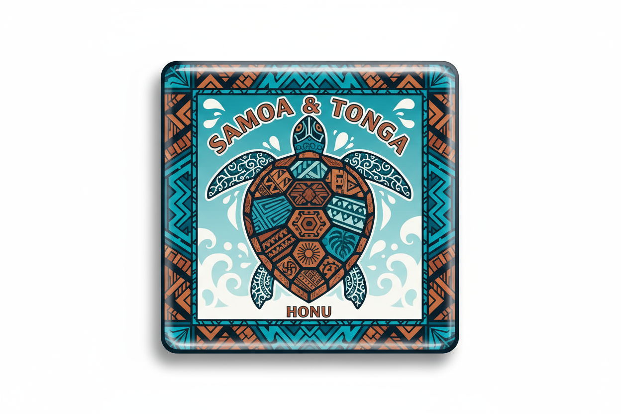 Samoan and Tongan inspired custom photo magnet handcrafted in Dunedin, New Zealand – FridgeIT Moments