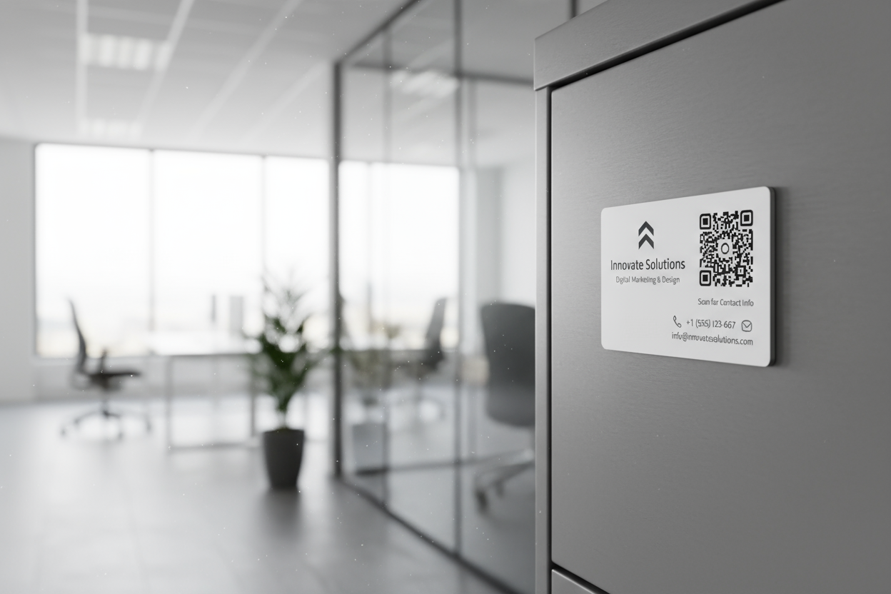 Magnetic Card on Filing Cabinet