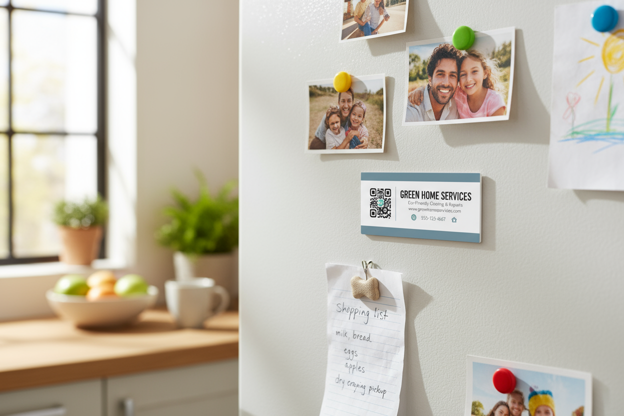 Magnetic Card on Home Fridge