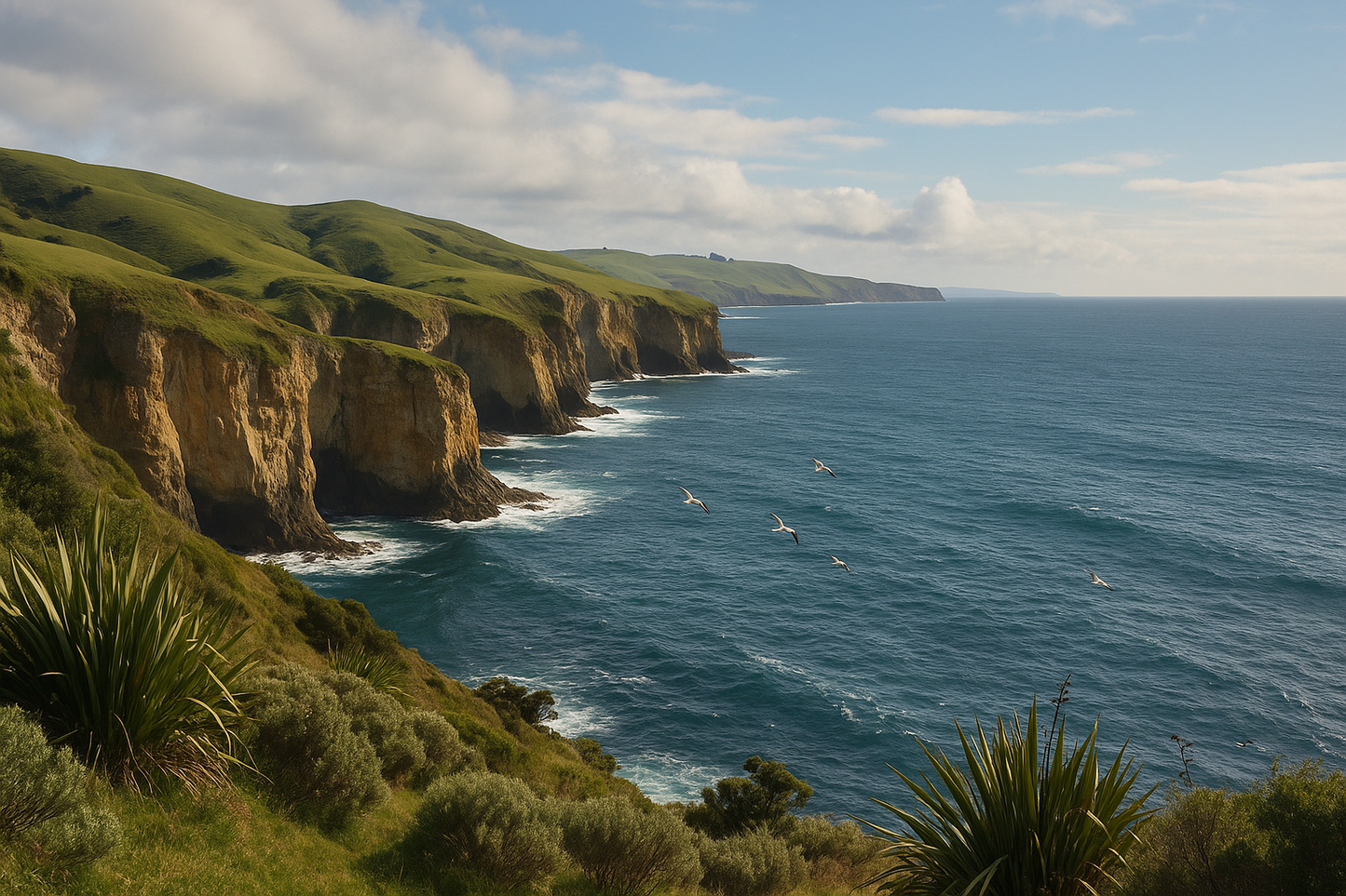 All About Dunedin, NZ - Ready-Made Designs Fridge Magnets 50×50mm - Landscapes