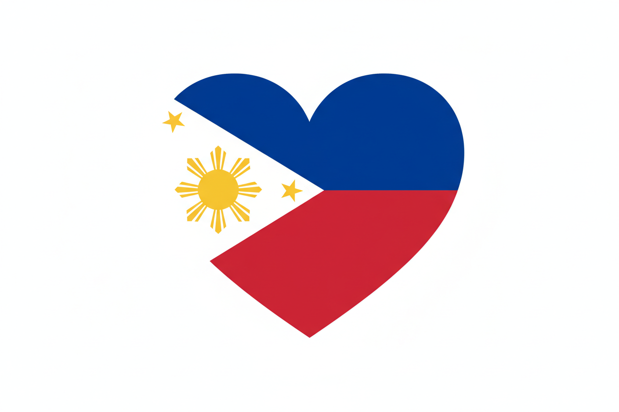 Philippines Flag Heart