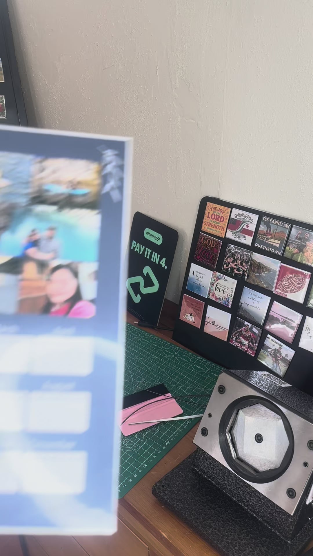 Personalized Custom photo magnetic calendar 2026 handcrafted in Dunedin, New Zealand – FridgeIT Moments