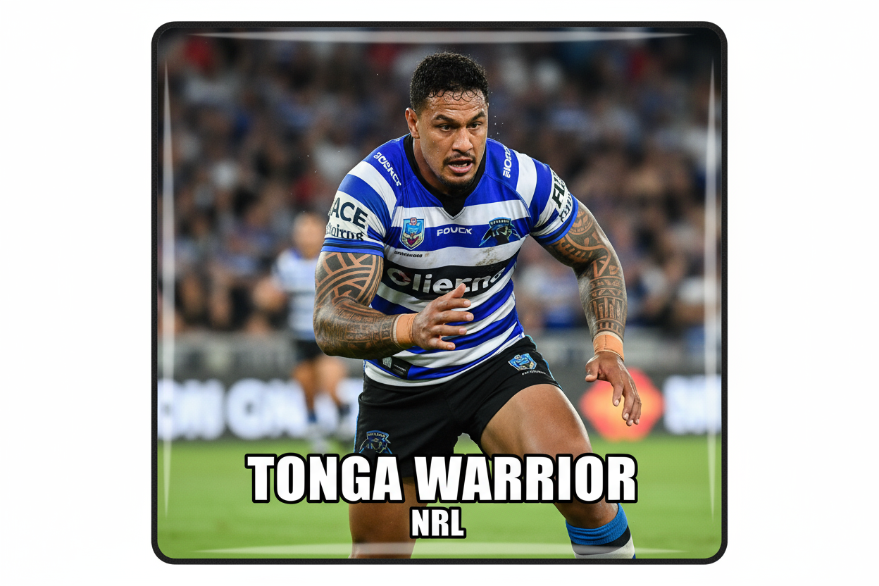 Tongan NRL Player in Action