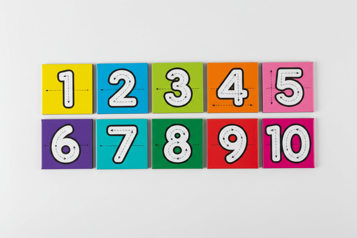 Traceable Numbers Magnets 1–10 Fixed